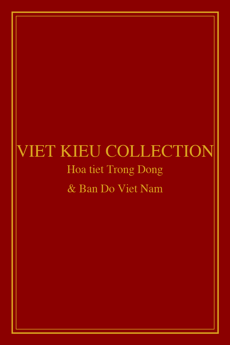Áo dài thêu trống đồng bản đồ Việt Nam